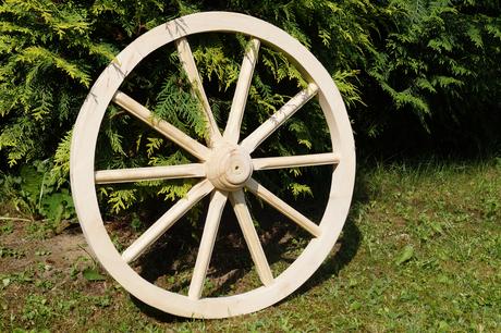 Drevené dekoračné koleso 30cm - Obrázok č. 1