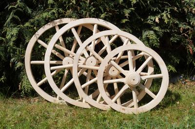 Drevené dekoračné koleso- 40cm - Obrázok č. 1