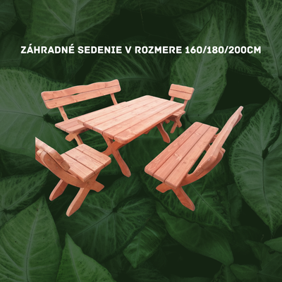 Záhradné sedenie stôl a stoličky - Obrázok č. 1