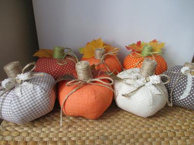 Textilné tekvičky - Obrázok č. 1