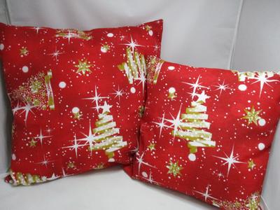 Vianočná obliečka červeno bielo zlatá,dve veľkosti - Obrázok č. 1