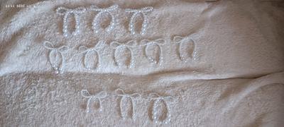 Sada 11 ks bielych mašlí na vianočnú výzdobu - Obrázok č. 1