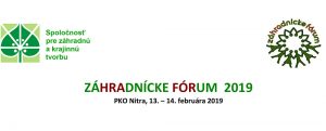 ZÁHRADNÍCKE FÓRUM 2019, 13.-14. februára 2019, PKO Nitra 