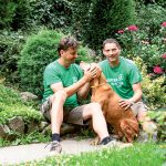 Martin Čurda a Fero Laššák so psom