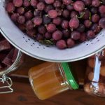 Egreše v miske, egrešový džem, egrešový kompót, egrešové kože