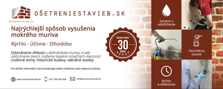 Mokré murivo? Vyriešime!