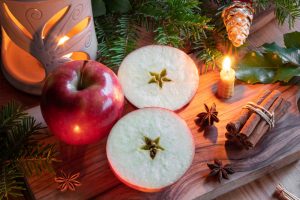 Prekrojené jablká, vianočná tradícia
