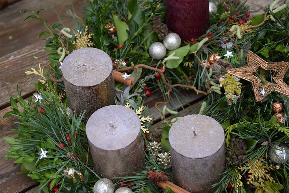 Prírodný adventný veniec
