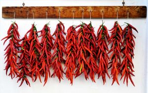 Sušenie chilli papričiek