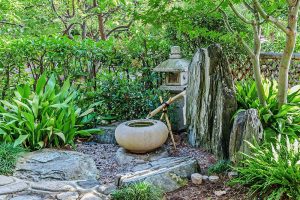 Vodný prvok v japonskej záhrade