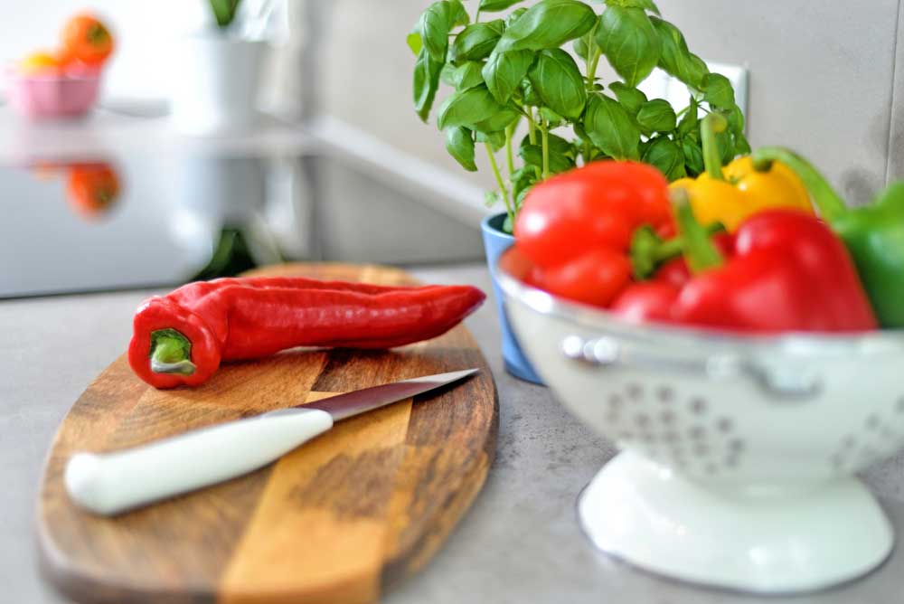Papriky typu kápia a kvadratické papriky v kuchyni