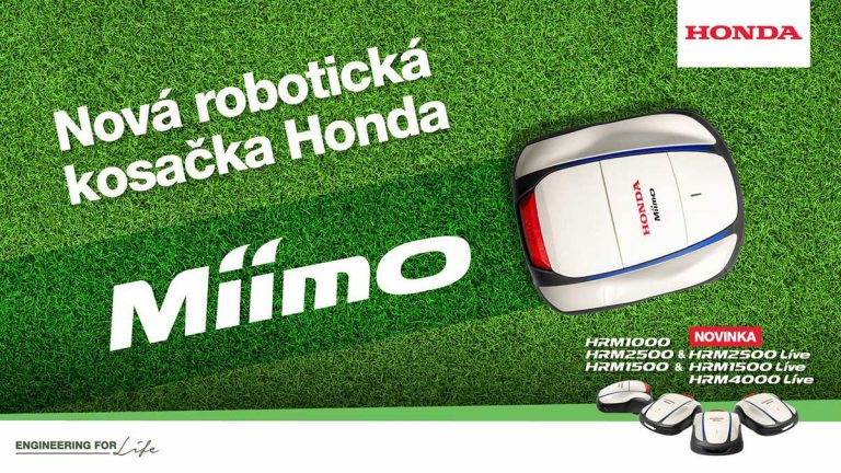 Honda prináša na trh 2. generáciu „Miimo“ – Inteligentné robotické kosačky