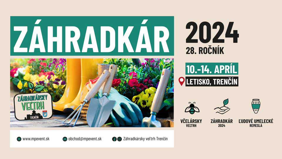 Záhradkársky veľtrh Záhradkár 2024 v Trenčíne