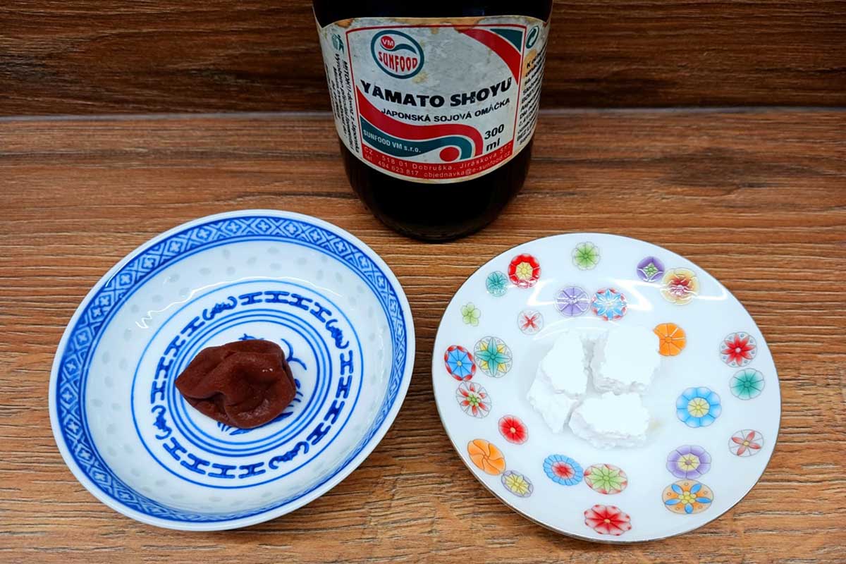 Umeboshi, kuzu a sójová omáčka