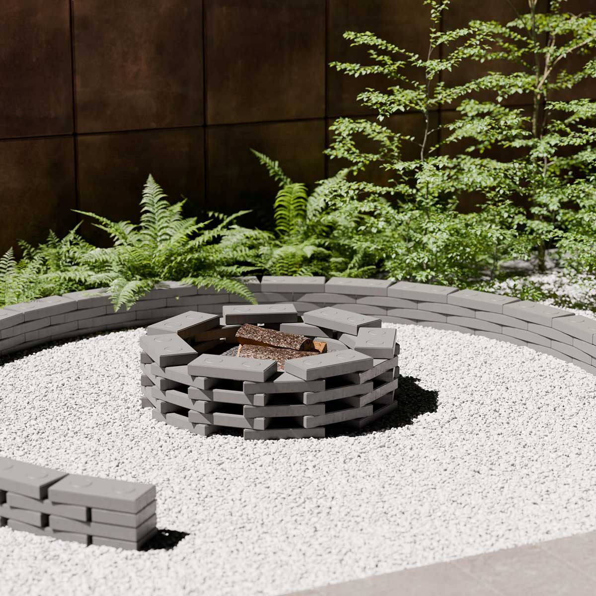 Ohnisko z Garden Block