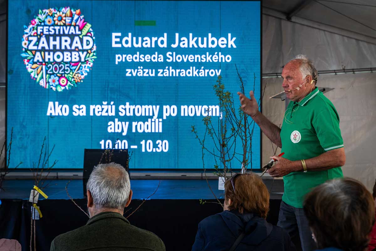 Prednáška Eduarda Jakubeka na Festivale záhrad a hobby 2025