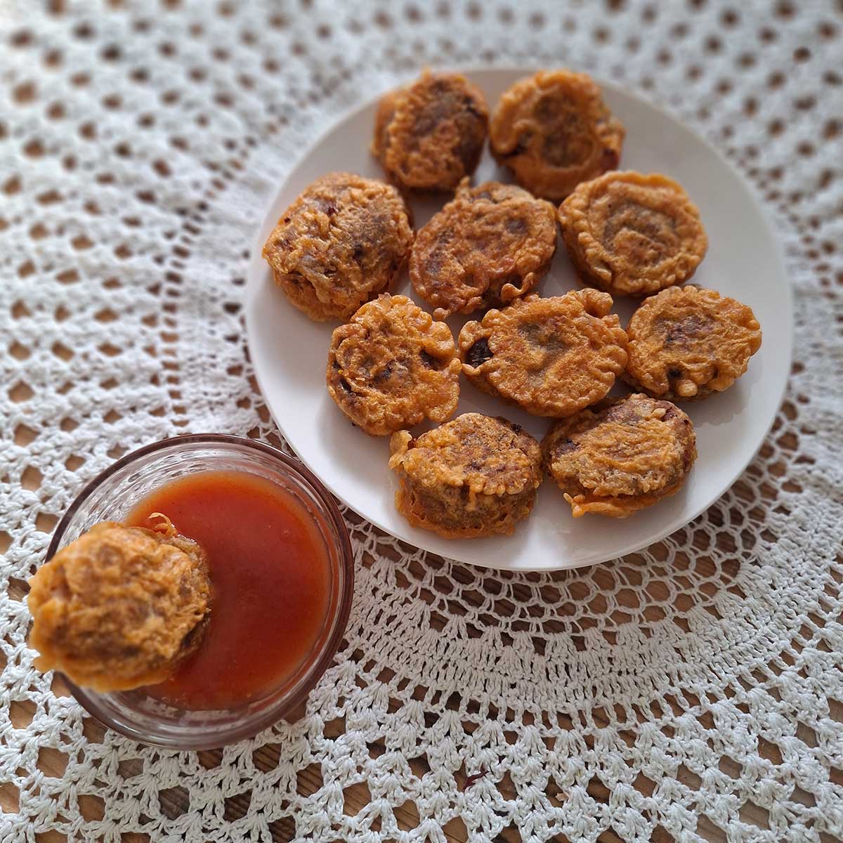 Hotové tekvicové nugetky