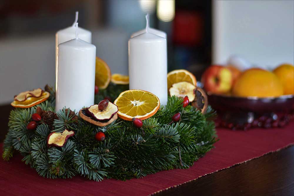 Adventný svietnik podľa záhradkára