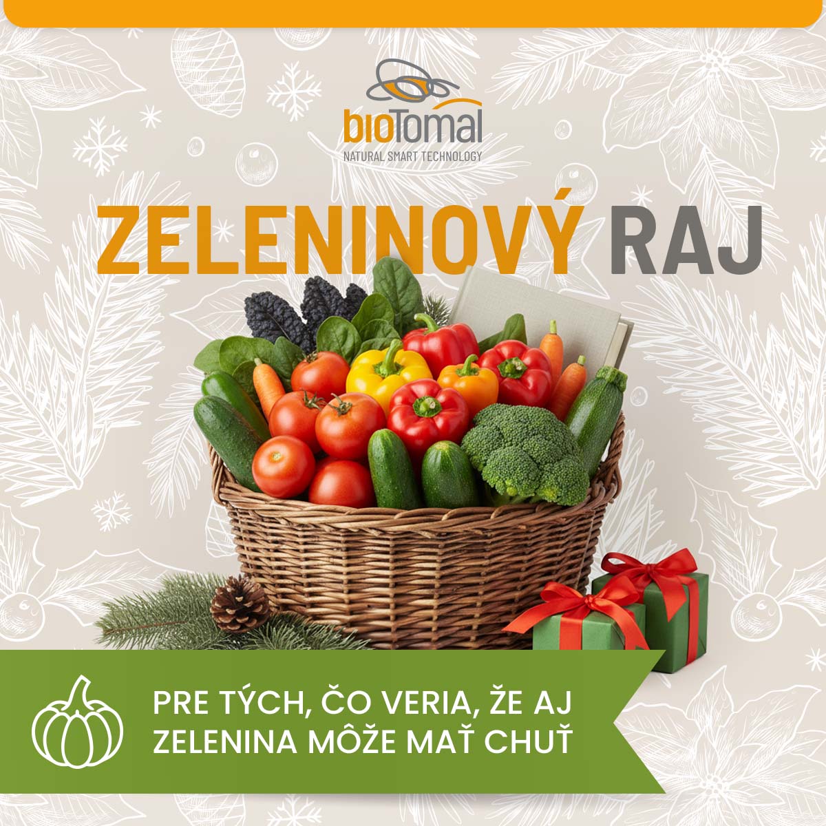Vianočný balíček zameraný na pestovanie domácej zeleniny 