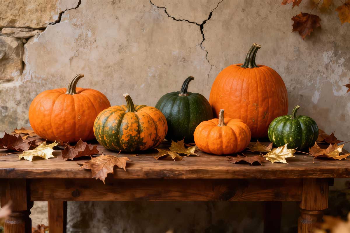 Rôzne druhy tekvíc