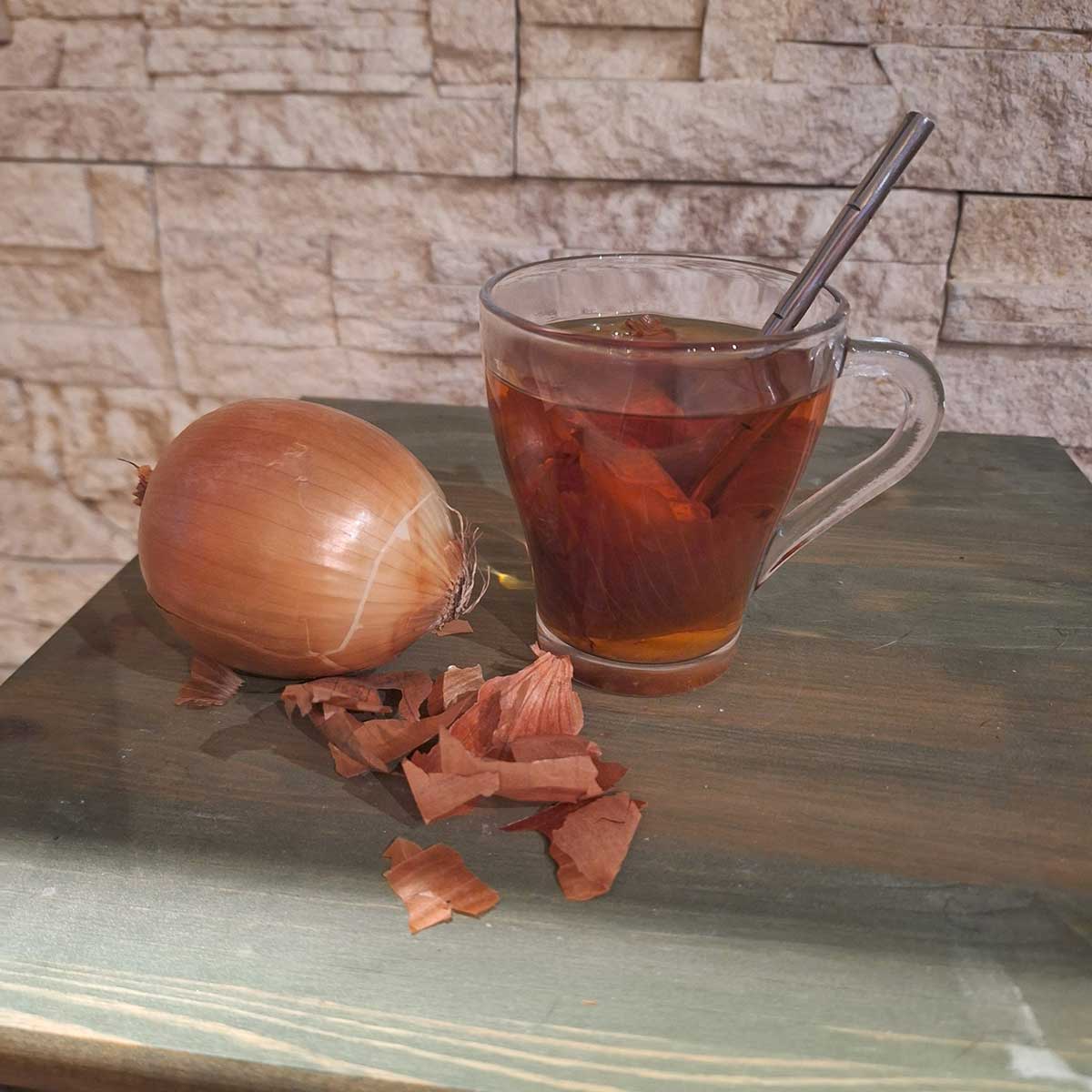 Čaj zo šupiek cibule