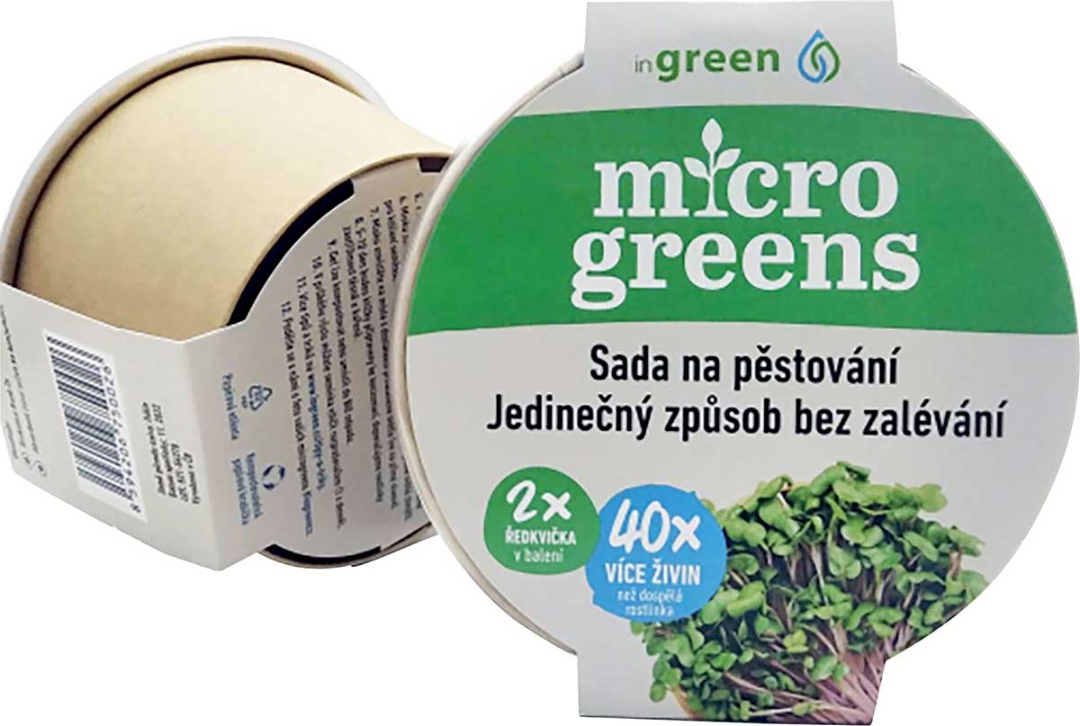 Sada na pestovanie mikrobyliniek MicroGreens