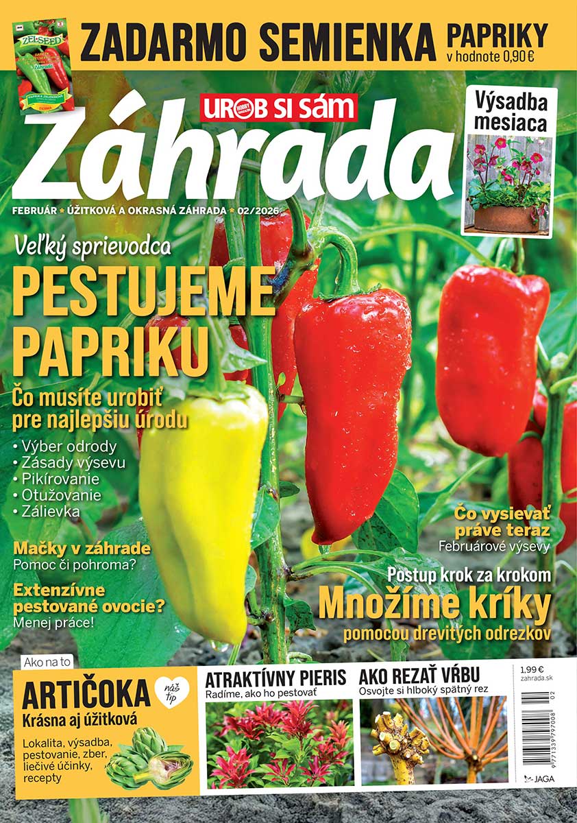 Titulná strana časopisu Záhrada 02/2026