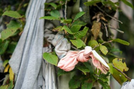 Pančuchy a textilné látky namiesto špagátu