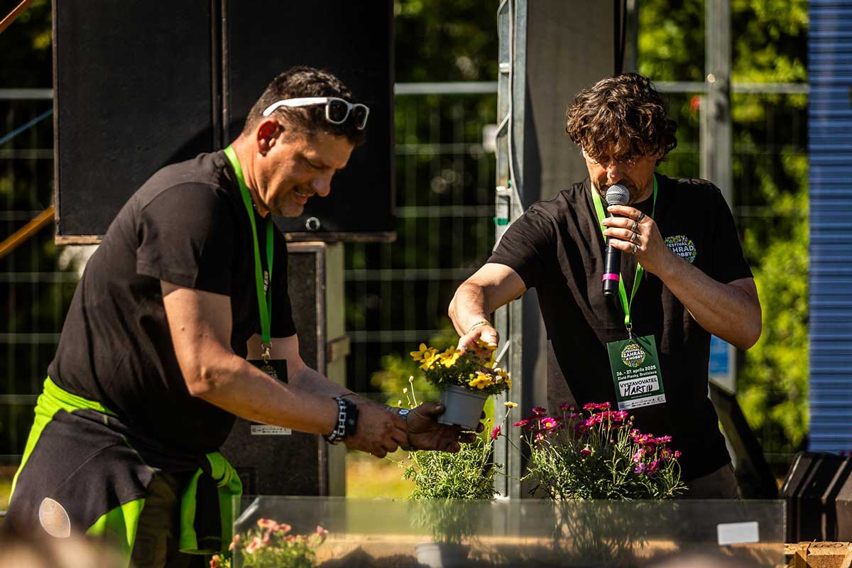 Fero Laššák a Martin Čurda na Festivale záhrad a hobby