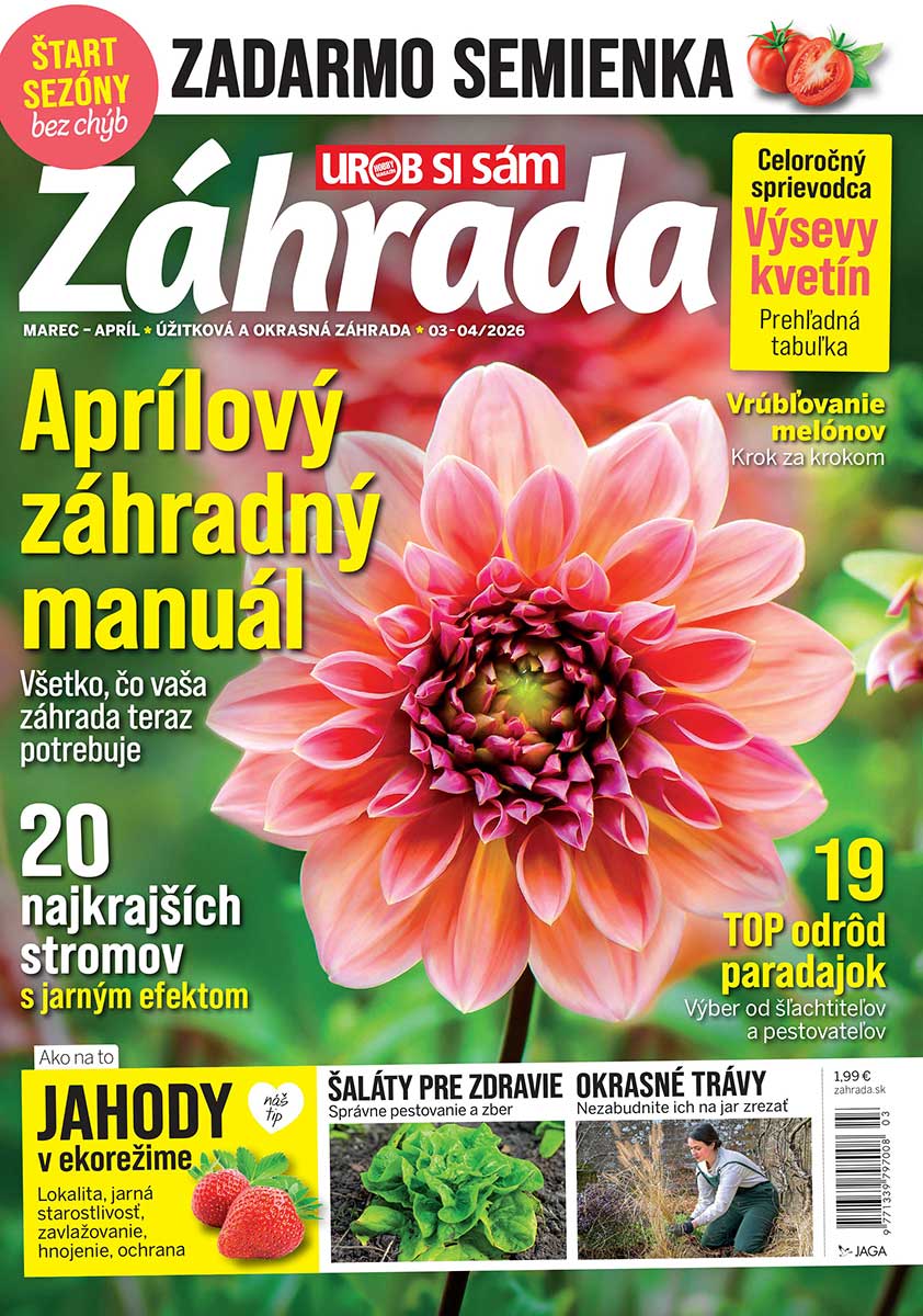 Titulná strana časopisu Záhrada 03-04/2026