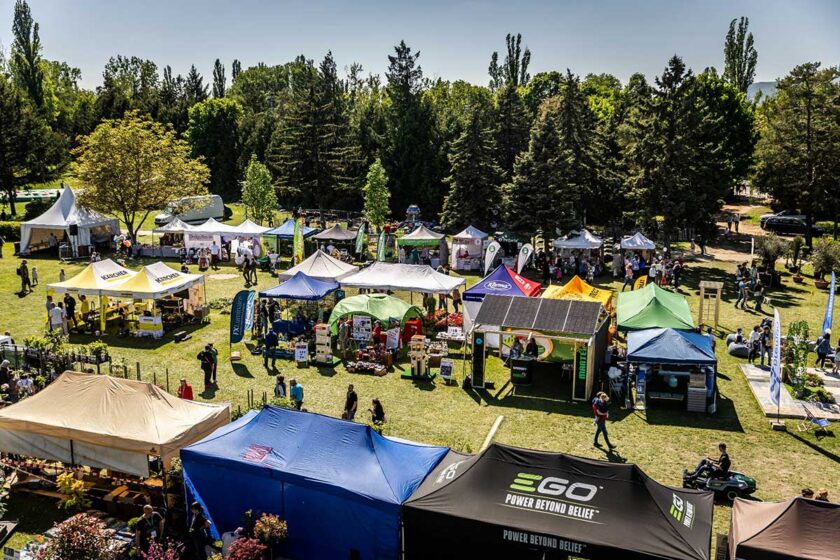 Areál Festivalu záhrad a hobby 2025 na Zlatých pieskoch v Bratislave