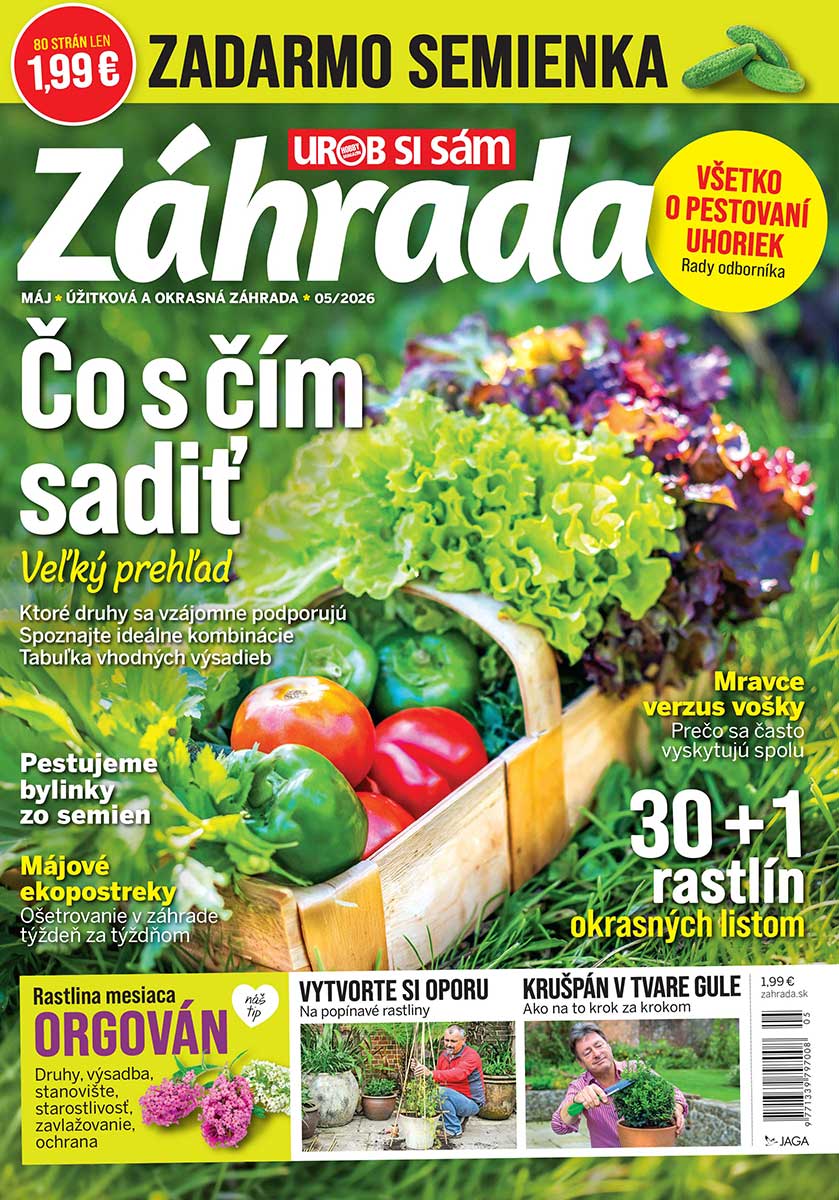 Titulná strana časopisu Záhrada 05/2026