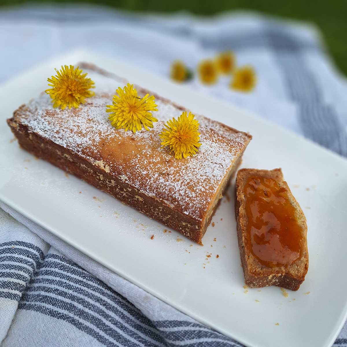 Púpavový chlieb s džemom