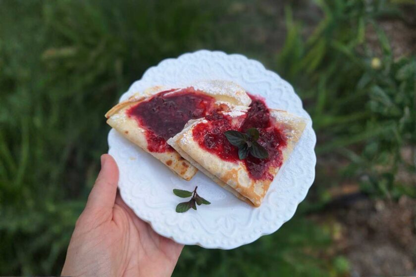 Omáčka na palacinky z mrazeného ovocia
