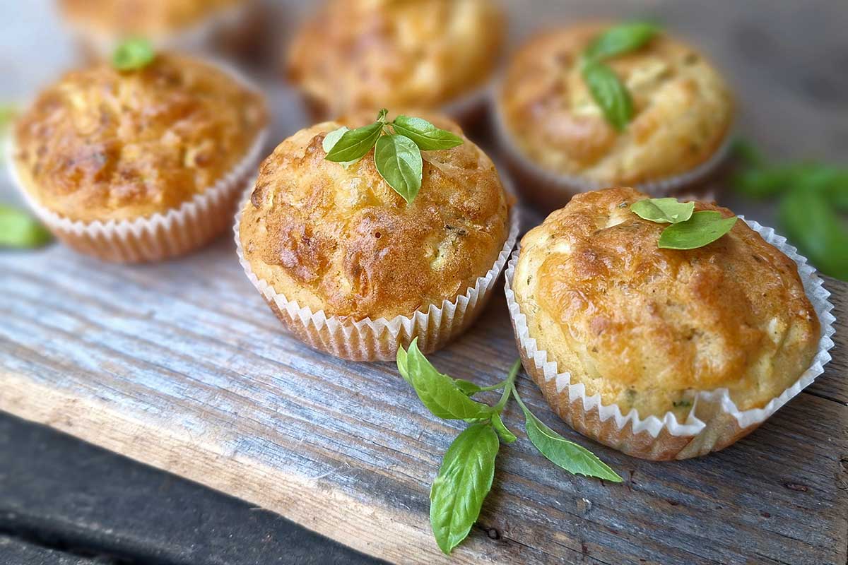Slané cuketovo-syrové muffiny