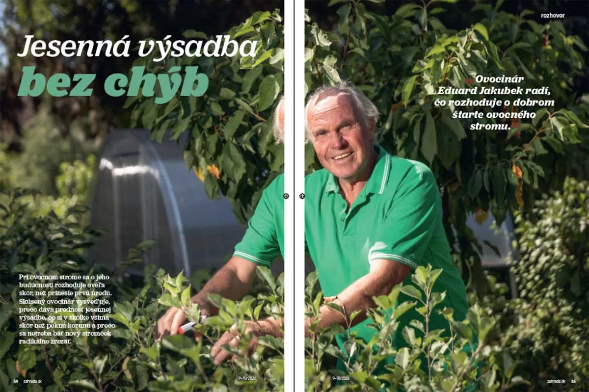 Článok Jesenná výsadba bez chýb v časopise Záhrada